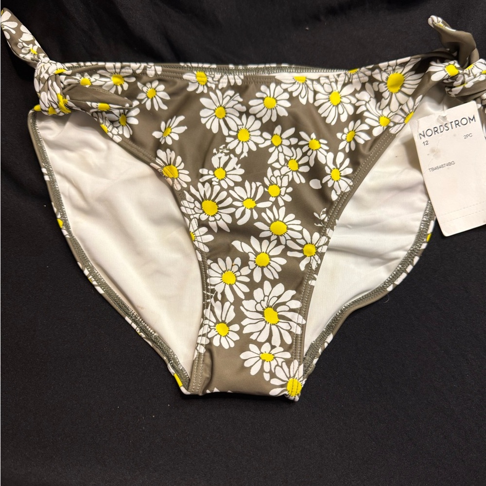 Nordstrom Daisy Print Bikini Bottom